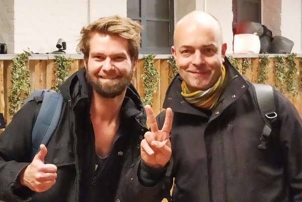 Stefan Judis and Joschi Kuphal after the Accessibility Club Meetup Berlin 2016